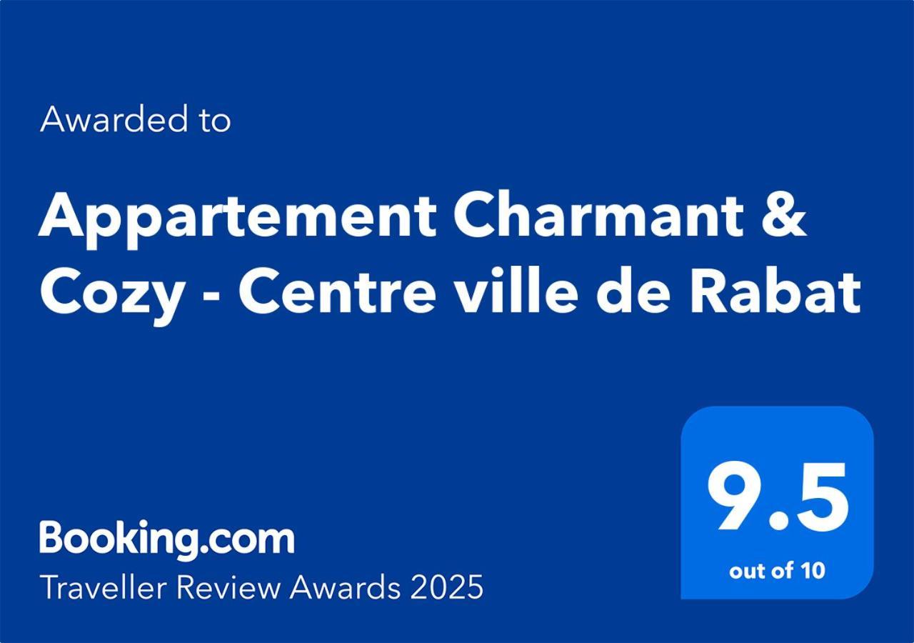Appartement Charmant & Cozy - Centre Ville De Rabat Eksteriør billede